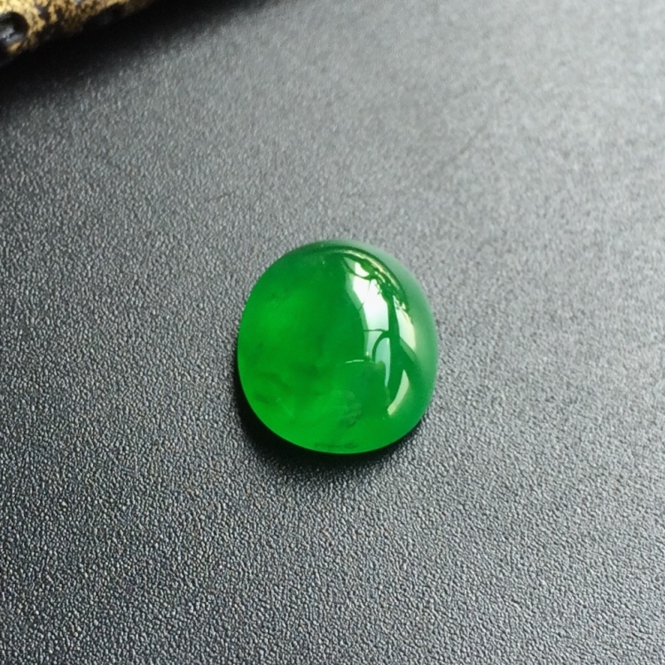 (超值推荐)冰种阳绿戒面
