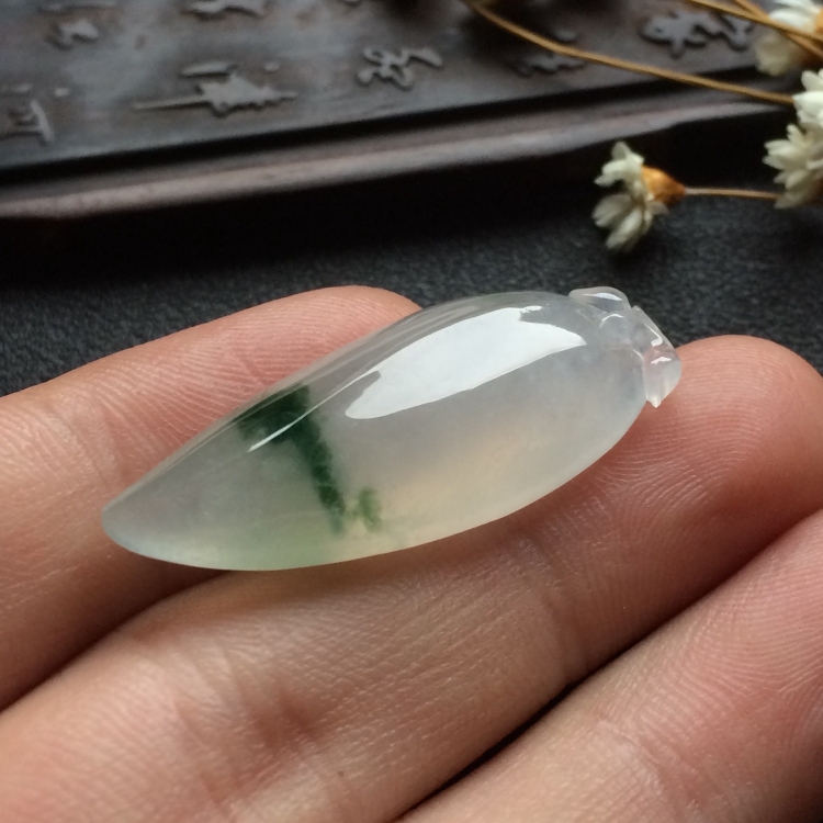 （超值推荐）冰种飘花福瓜挂件