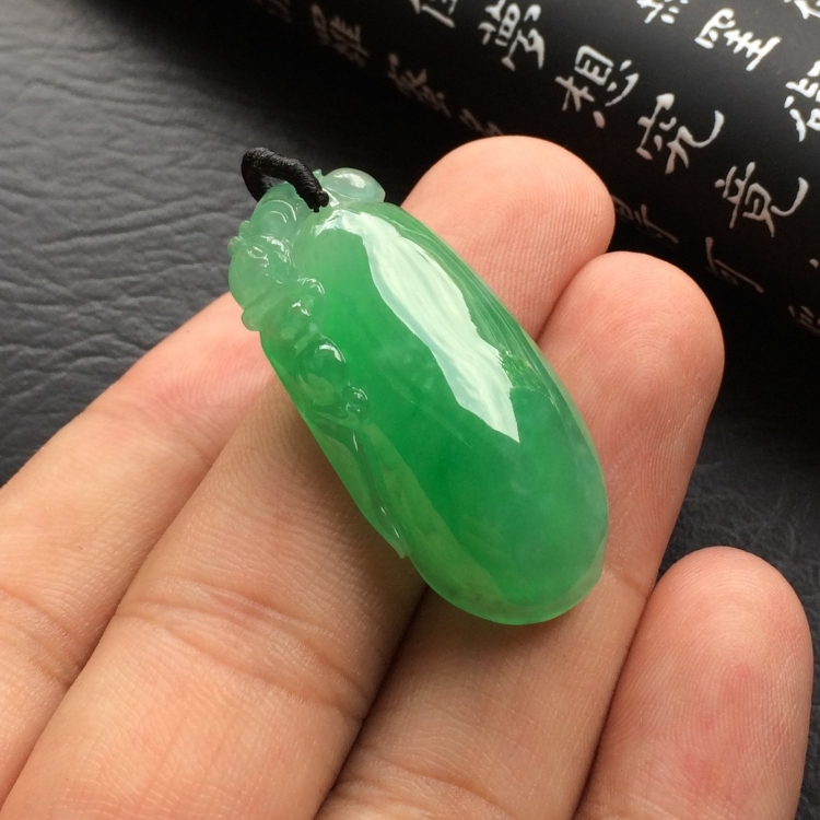 （超值推荐）冰种绿晴水福瓜挂件