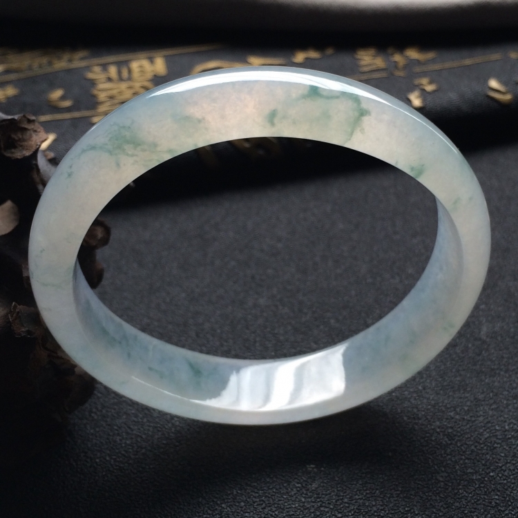 （超值推荐）冰种飘花贵妃镯（56.8mm-50mm）