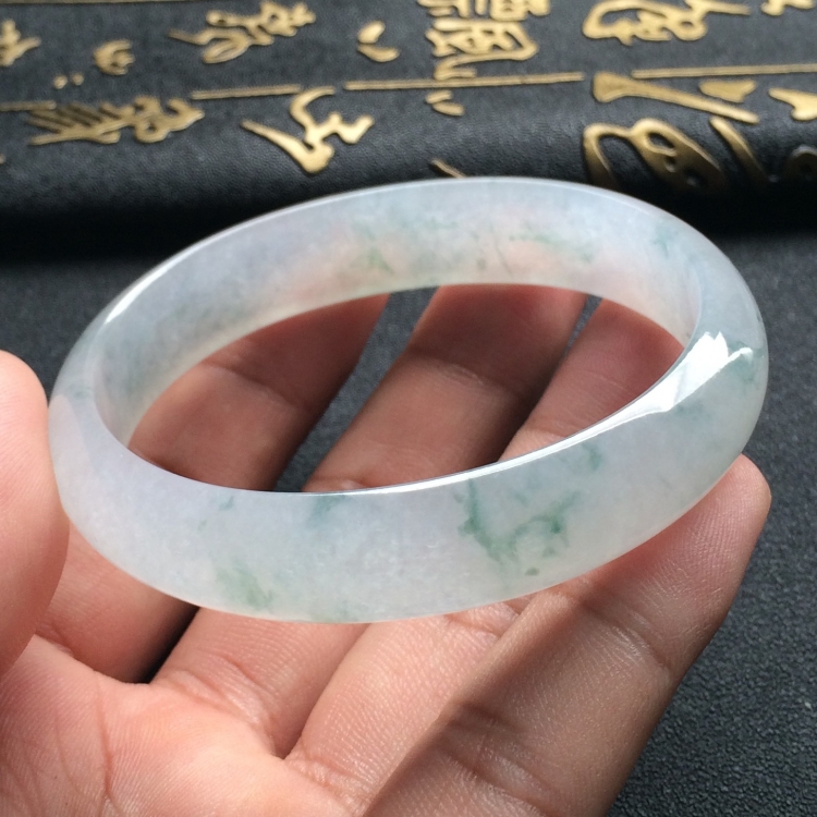 （超值推荐）冰种飘花贵妃镯（56.8mm-50mm）