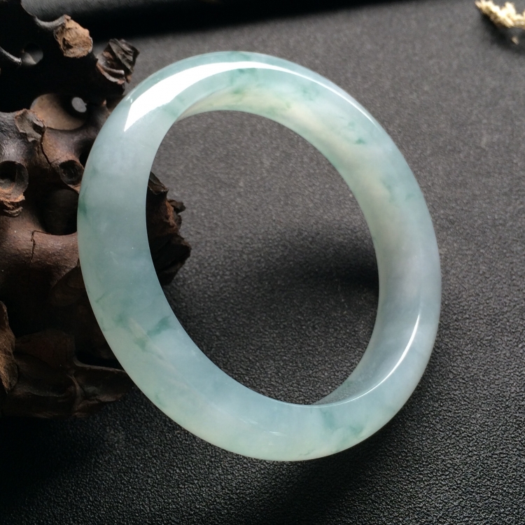 （超值推荐）冰种飘花手镯（56.7mm）