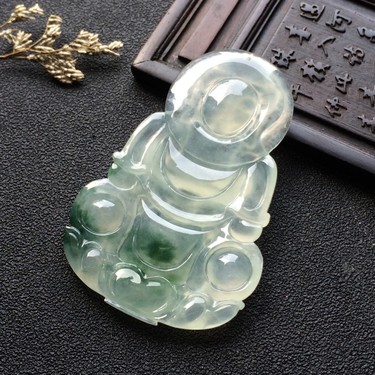 （超值推荐）冰种飘花观音挂件