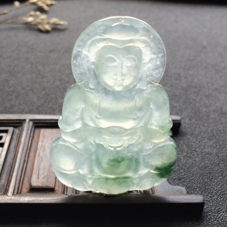 （超值推荐）冰种飘花观音挂件