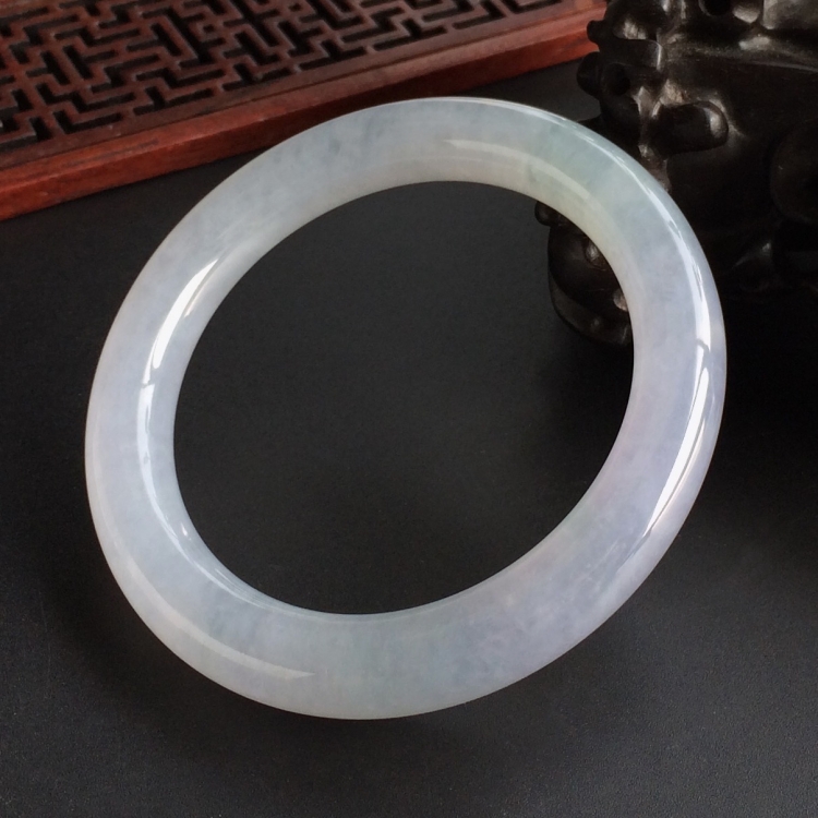 (超值推荐)糯冰种紫罗兰手镯(57.2mm)