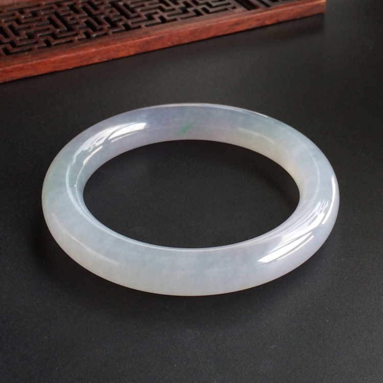 (超值推荐)糯冰种紫罗兰手镯(57.2mm)