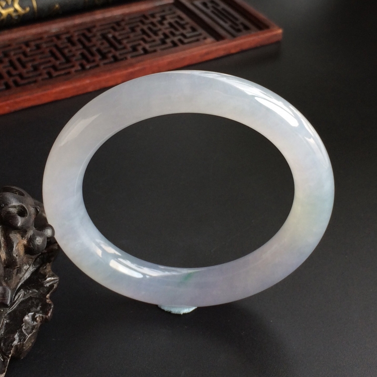 (超值推荐)糯冰种紫罗兰手镯(57.2mm)