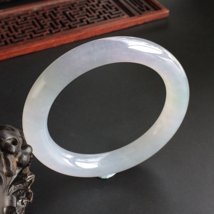 (超值推荐)糯冰种紫罗兰手镯(57.2mm)