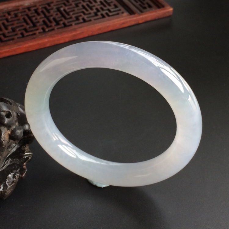 (超值推荐)糯冰种紫罗兰手镯(57.2mm)