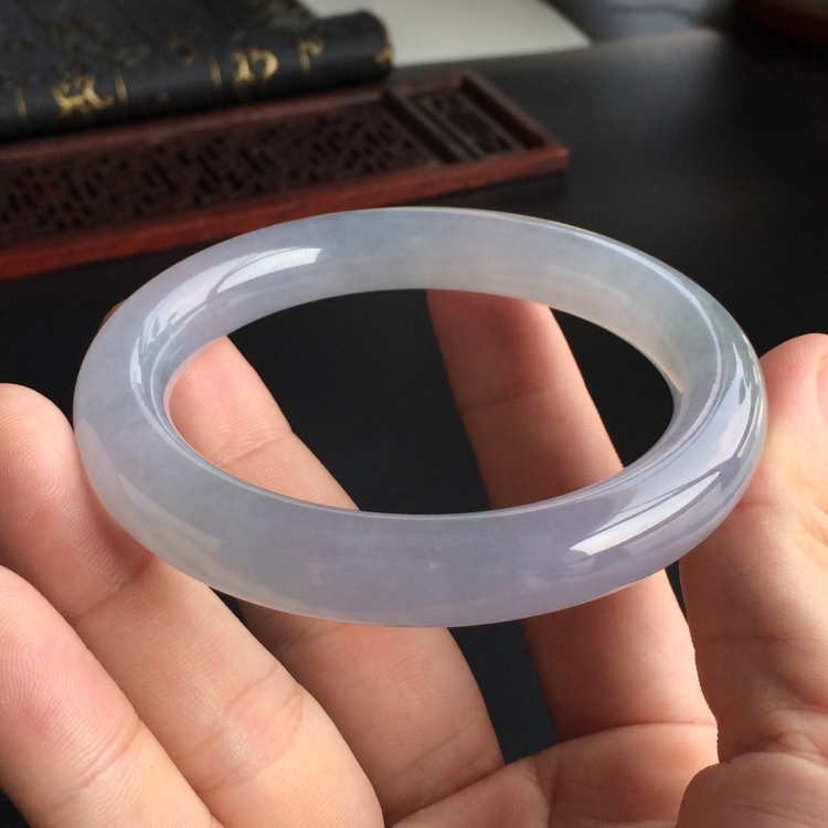 (超值推荐)糯冰种紫罗兰手镯(57.2mm)