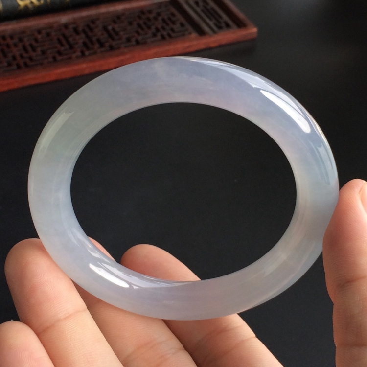 (超值推荐)糯冰种紫罗兰手镯(57.2mm)