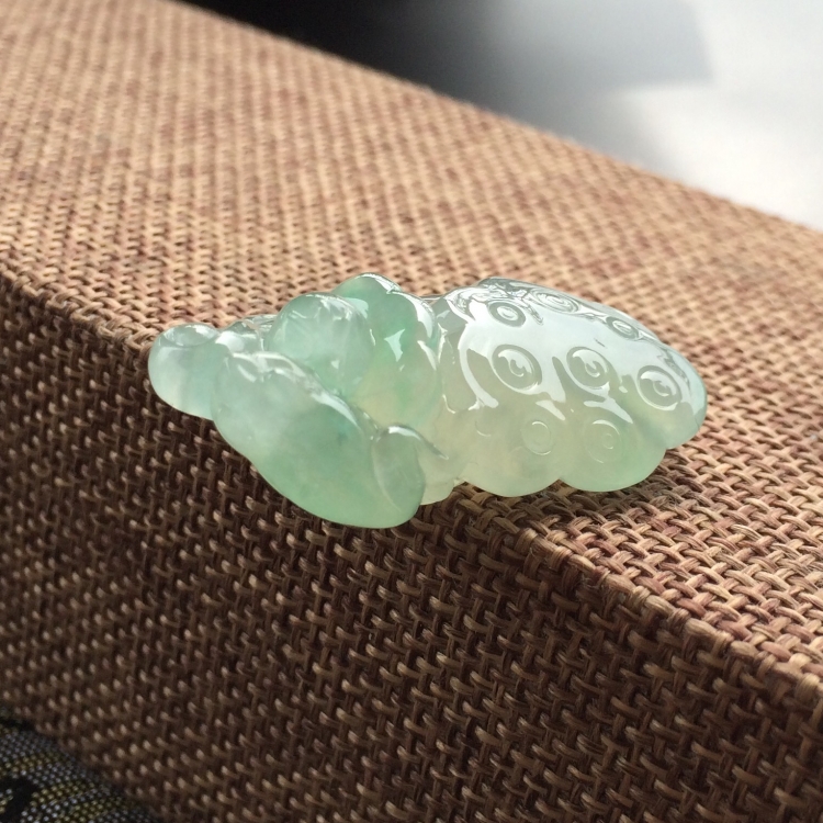 (超值推荐)冰种飘翠莲蓬挂件