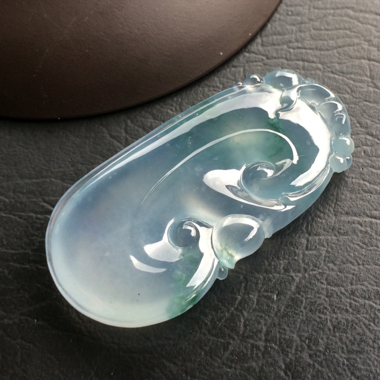 （超值推荐）冰种飘花如意挂件