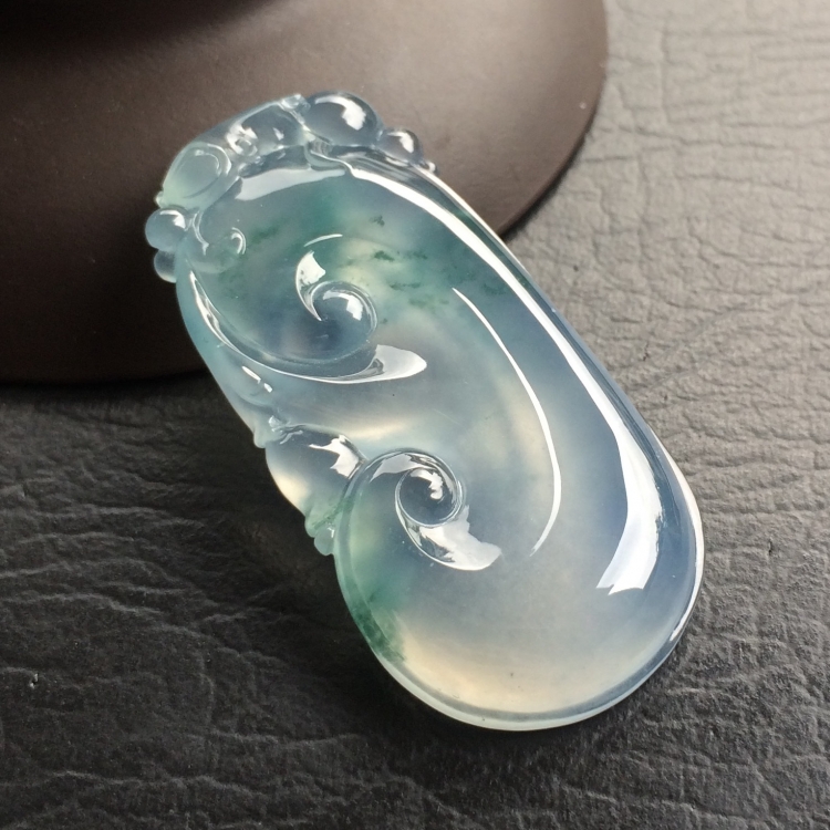 （超值推荐）冰种飘花如意挂件