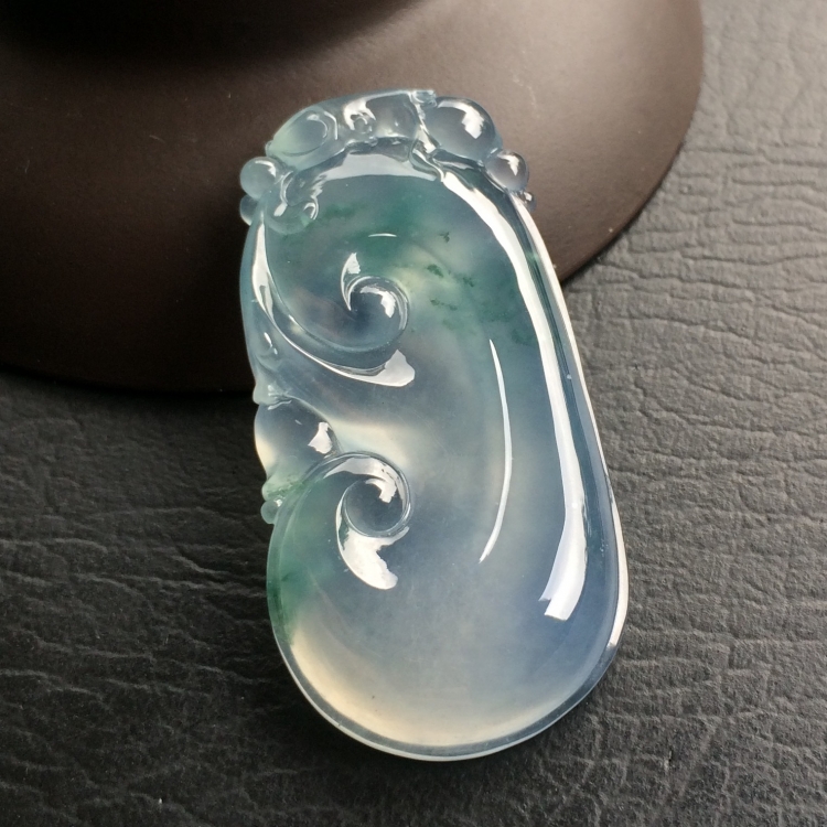 （超值推荐）冰种飘花如意挂件
