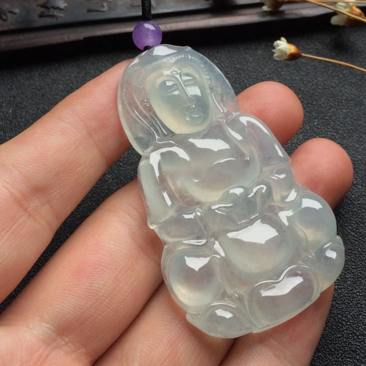 （超值推荐）冰种淡晴水观音挂件
