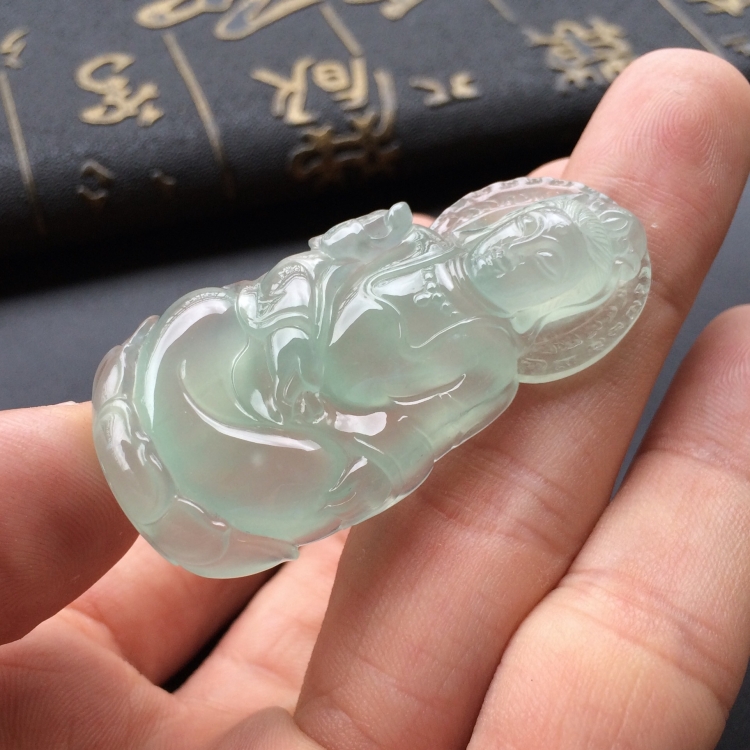 (超值推荐)冰种晴水观音挂件