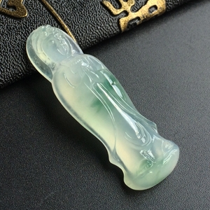 (超值推荐)冰种飘花观音挂件