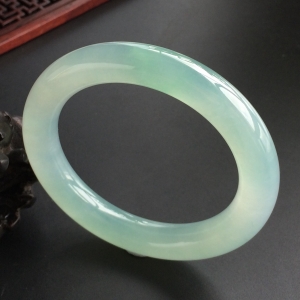 (超值推荐)冰种晴水圆条手镯(54.3mm)