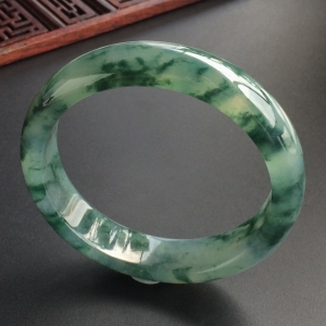 (超值推荐)冰种飘花手镯(57.2mm)
