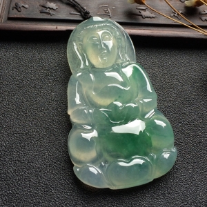 （超值推荐）冰种飘花观音挂件