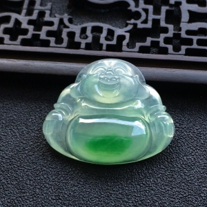 （超值推荐）冰种飘翠玉佛挂件