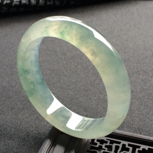 （超值推荐）冰种飘花手镯（55.5mm）