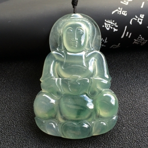 （超值推荐）冰种飘花观音挂件