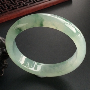 (超值推荐)冰种飘花手镯(53.6mm)