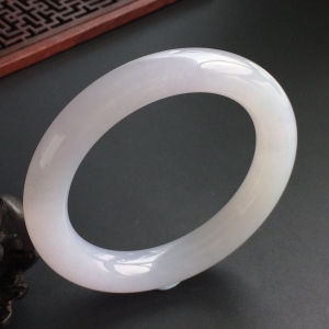 (超值推荐)糯冰种紫罗兰圆条手镯(57mm)
