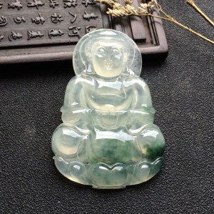 （超值推荐）冰种飘花观音挂件