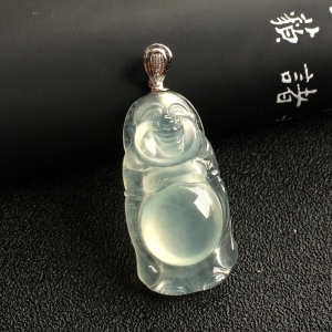 （超值推荐）冰种淡晴水站佛挂件