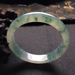 （超值推荐）冰种飘花手镯（54.3mm）