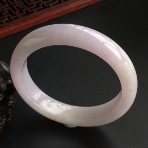 (超值推荐)糯冰种紫罗兰手镯(53.6mm)
