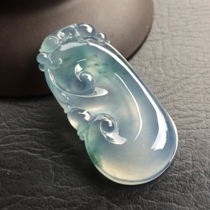 （超值推荐）冰种飘花如意挂件