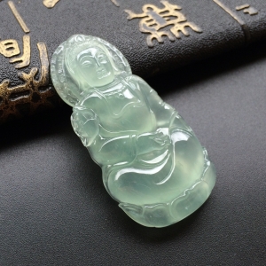 (超值推荐)冰种晴水观音挂件