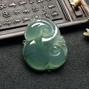 （超值推荐）冰种晴水略飘花如意挂件