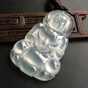(超值推荐)冰玻种晴水观音挂件