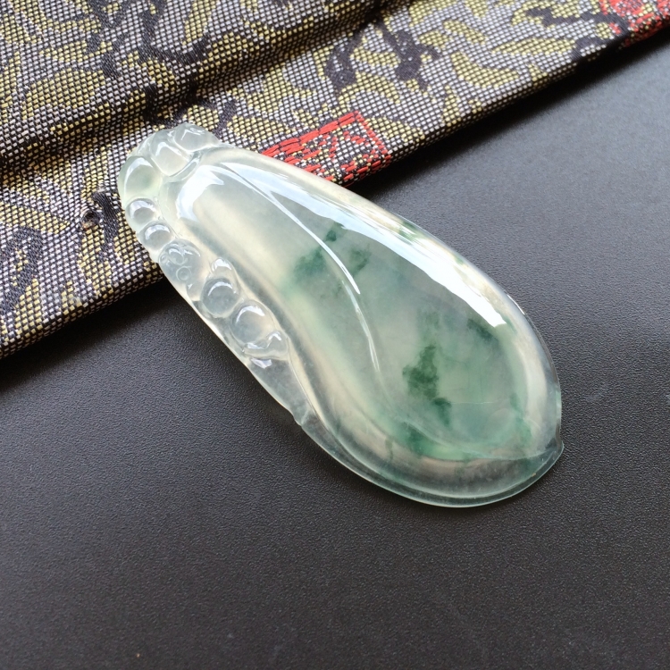 (超值推荐)冰种飘花福瓜挂件