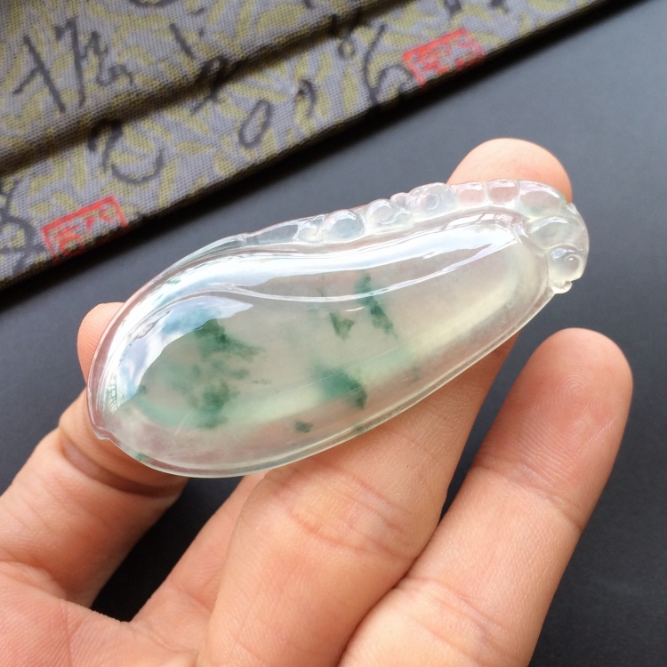 (超值推荐)冰种飘花福瓜挂件
