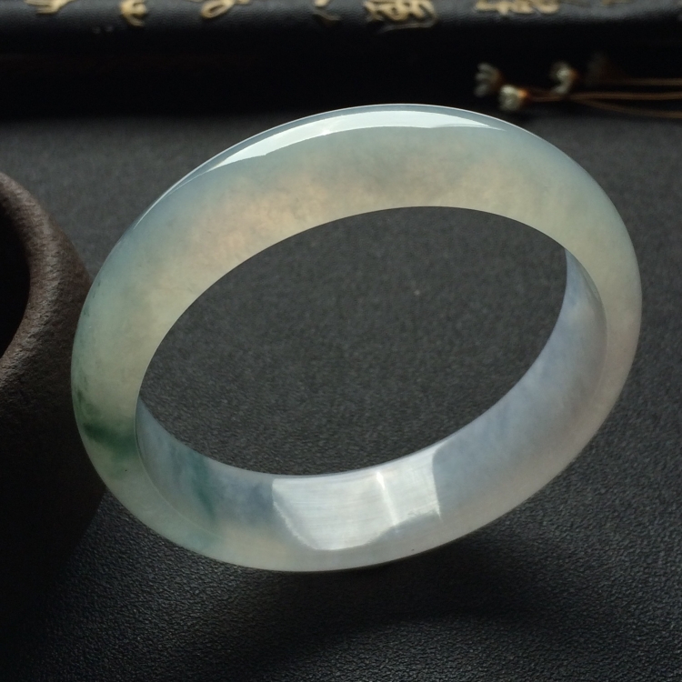 （超值推荐）冰种飘花手镯（56.8mm）