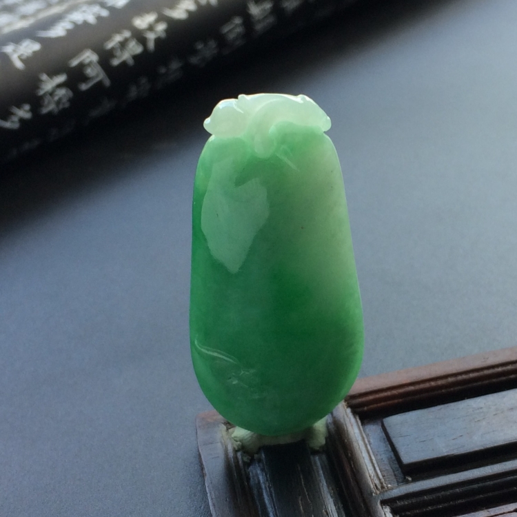 （超值推荐）糯冰种豆色福瓜挂件