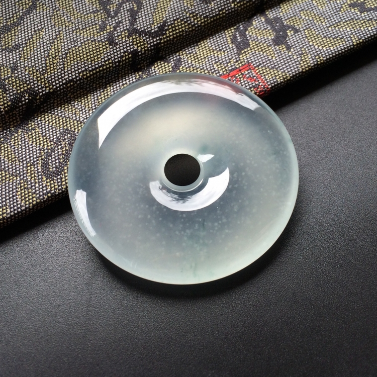 (超值推荐)冰种淡晴水平安扣挂件