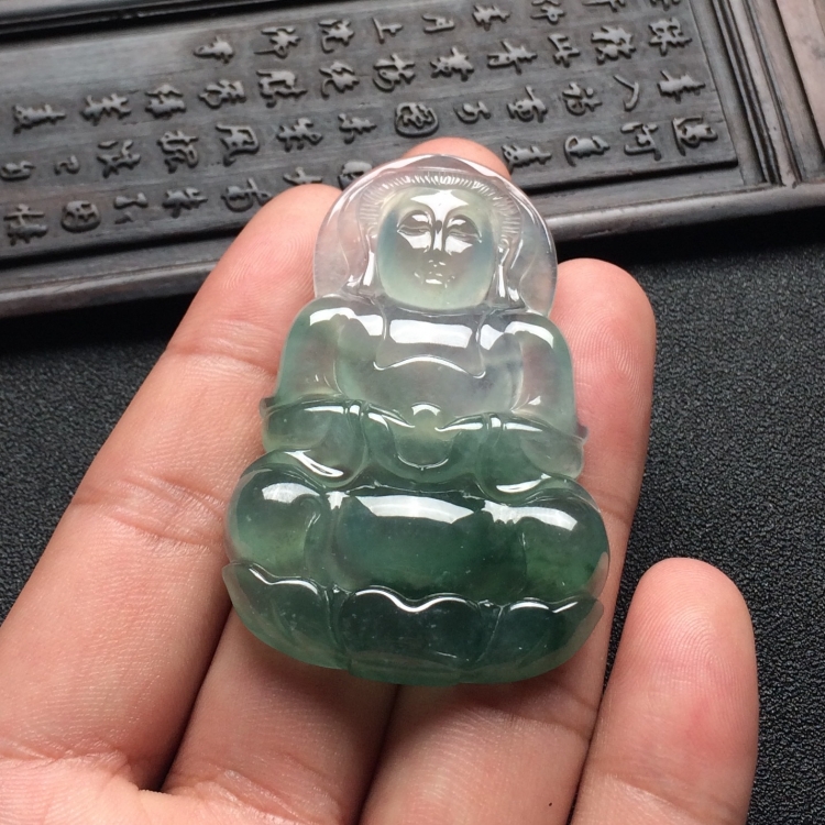 （超值推荐）冰种飘花观音挂件