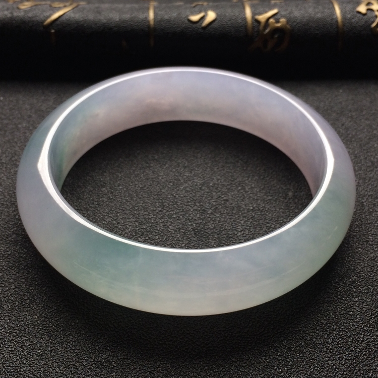 （超值推荐）冰种淡紫罗兰飘花手镯（57.6mm）