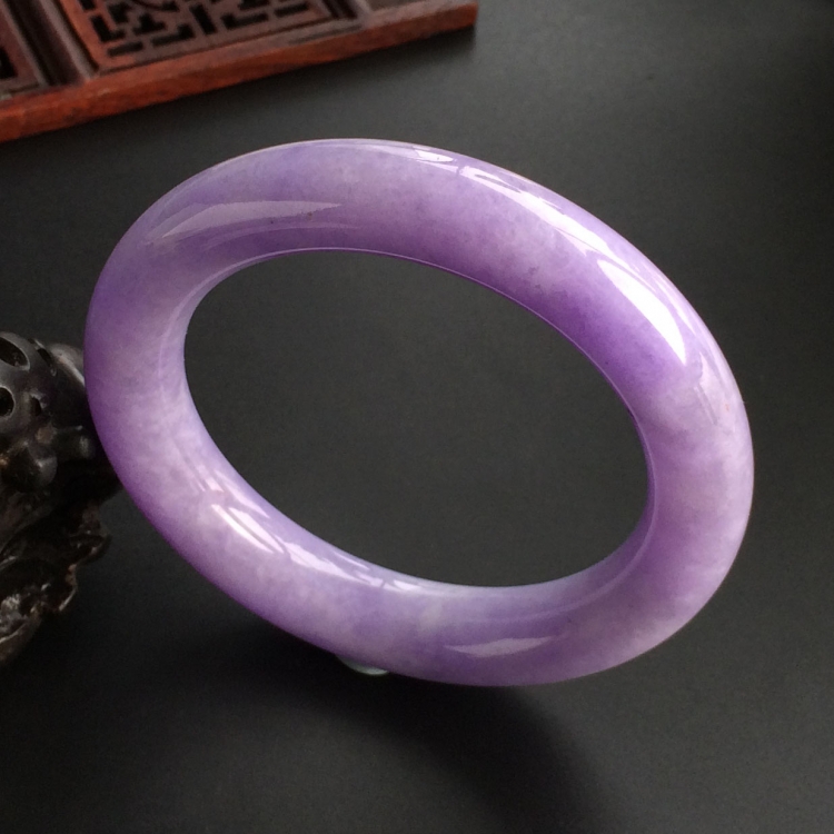 (超值推荐)糯冰紫罗兰圆条手镯(57.8mm)