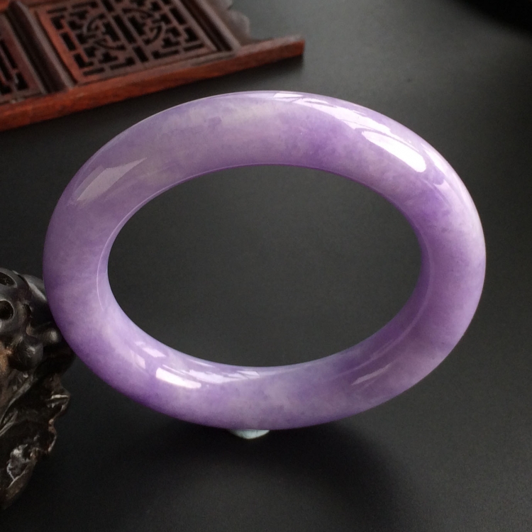 (超值推荐)糯冰紫罗兰圆条手镯(57.8mm)