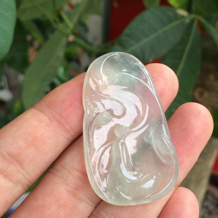 （超值推荐）冰玻种晴水菩提悟道挂件