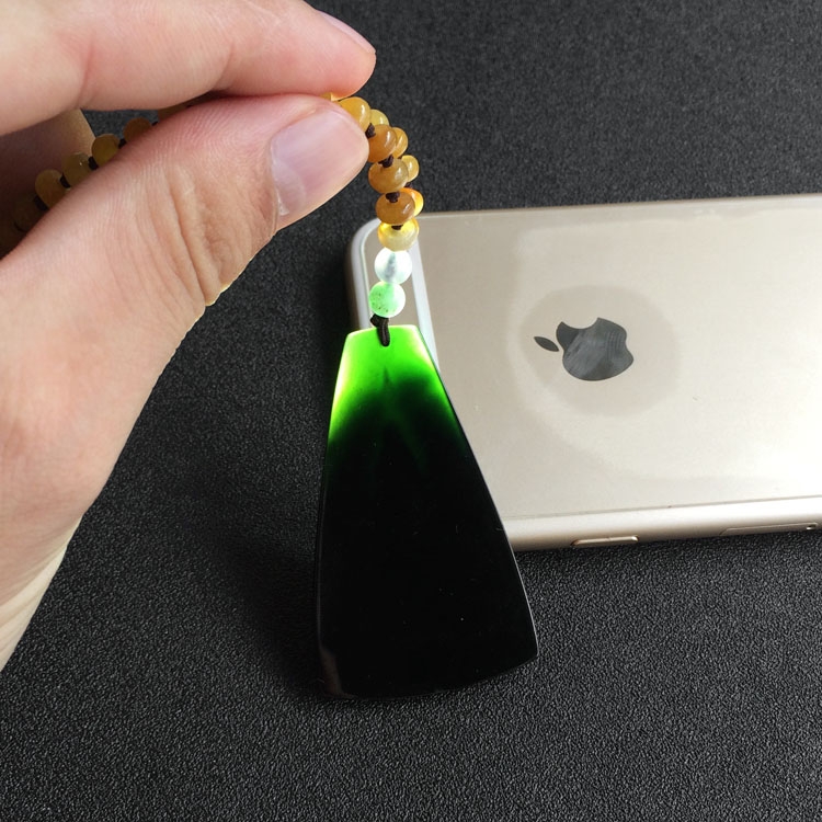 （超值推荐）冰种墨翠悟道修心挂件