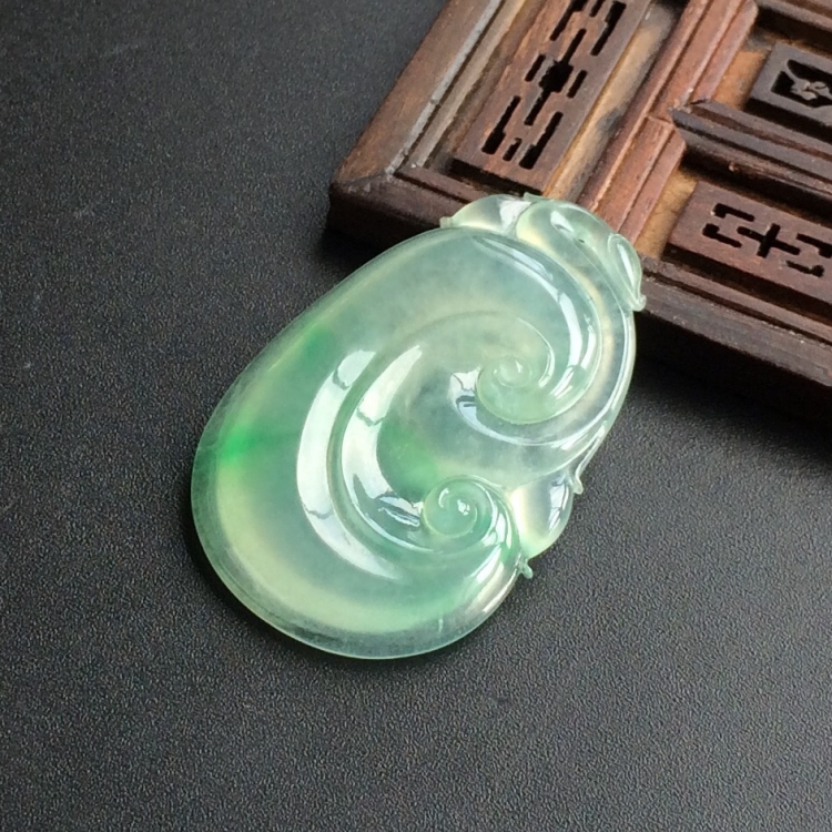 (超值推荐)冰种飘翠如意挂件